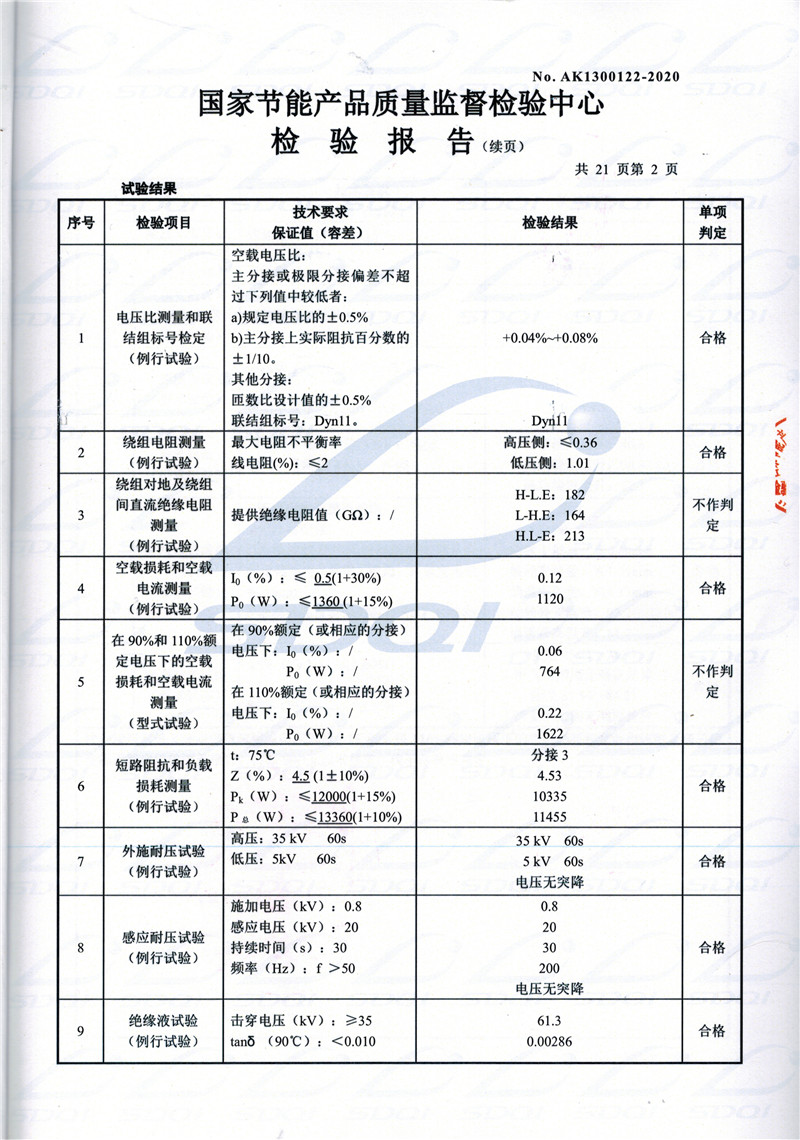 高低压试验报告-S11-1250汉阴汉阴汉阴油浸式变压器-2.jpg